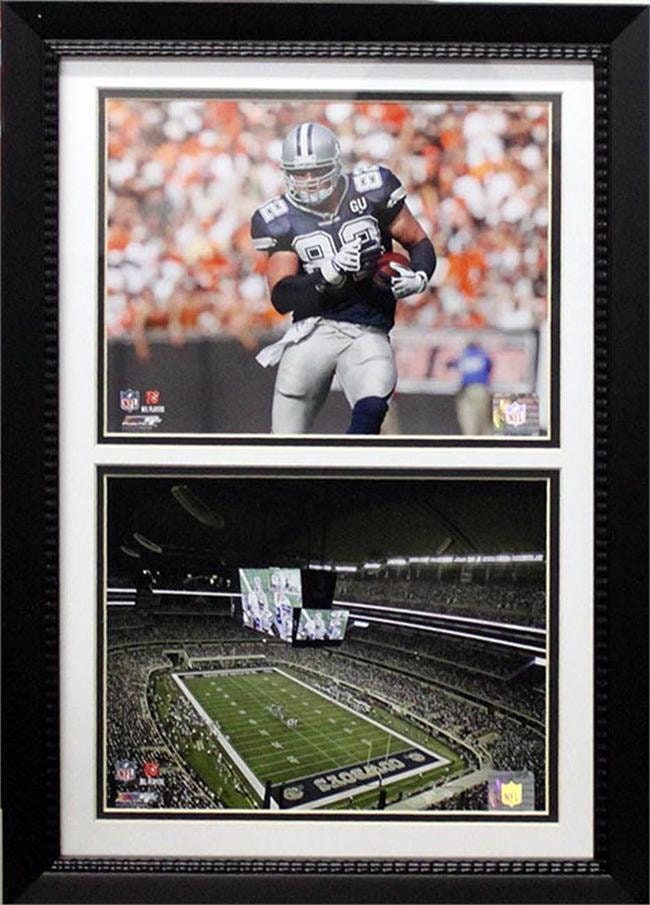 12x18 Double Frame - Jason Witten Cowboys Stadium
