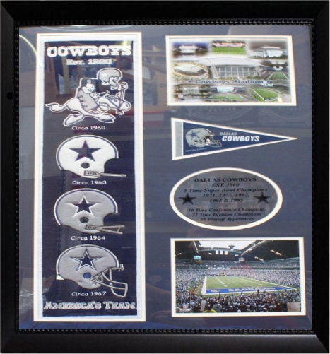 30x34 Suede Frame - Dallas Cowboys