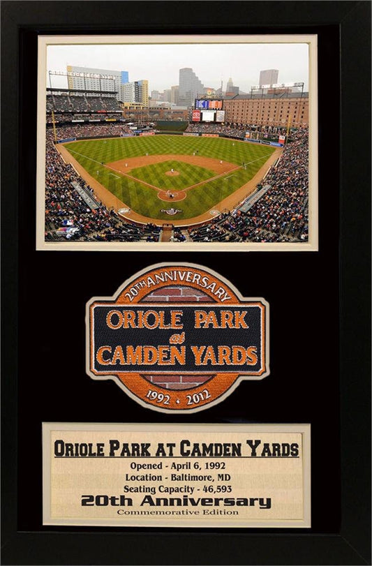 12x18 Patch Frame - Oriole Park "20th Anniversary"