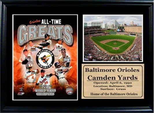 12X18 Photo Stat Frame - Baltimore Orioles Greats