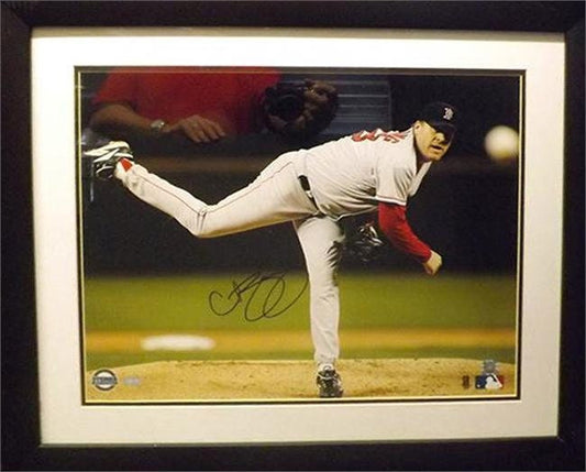 20x24 Autographed Frame - Curt Schilling Boston Red Sox