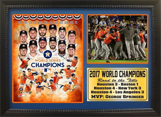 12x18 Photo Stat Frame - 2017 World Series Champions Houston Astros