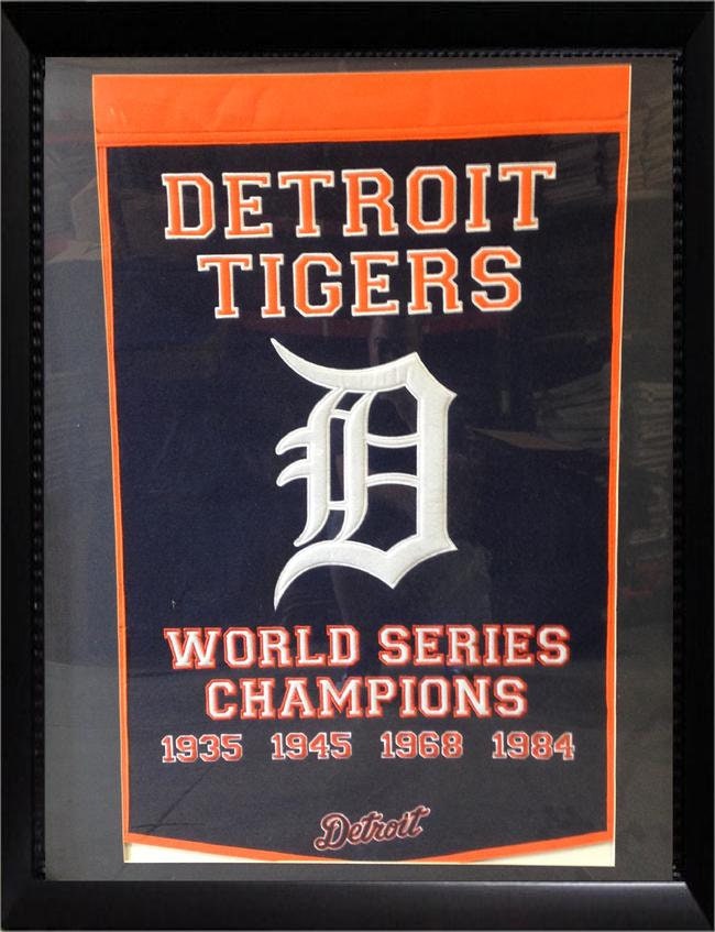 Detroits Tigers Chamionship Felt Banner 20 x 35