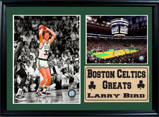 12x18 Photo Stat Frame - Larry Bird Boston Celtics