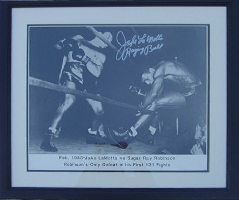 20x24 Autographed Frame - Jake LaMotta