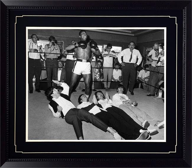 20x24 Deluxe Frame - Muhammad "Ali With Beatles"