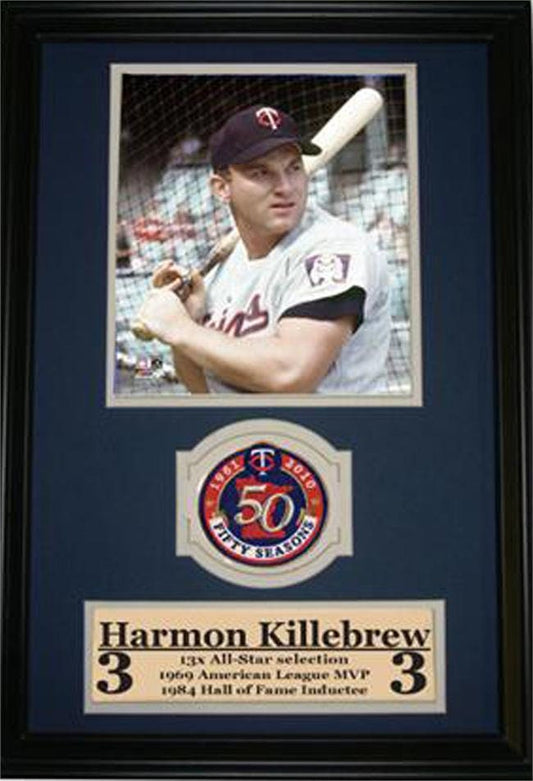 12x18 Patch Frame - Harmon Killebrew Minnesota Twins
