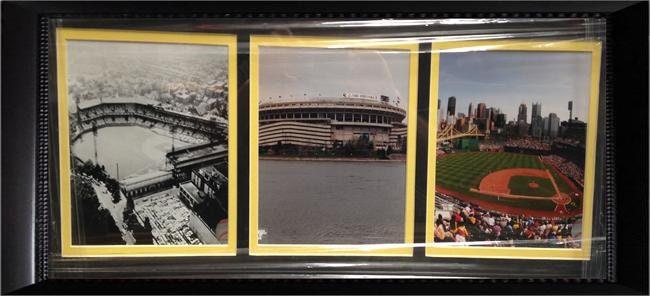 14x24 Triple Frame - Pittsburgh Pirates Stadiums