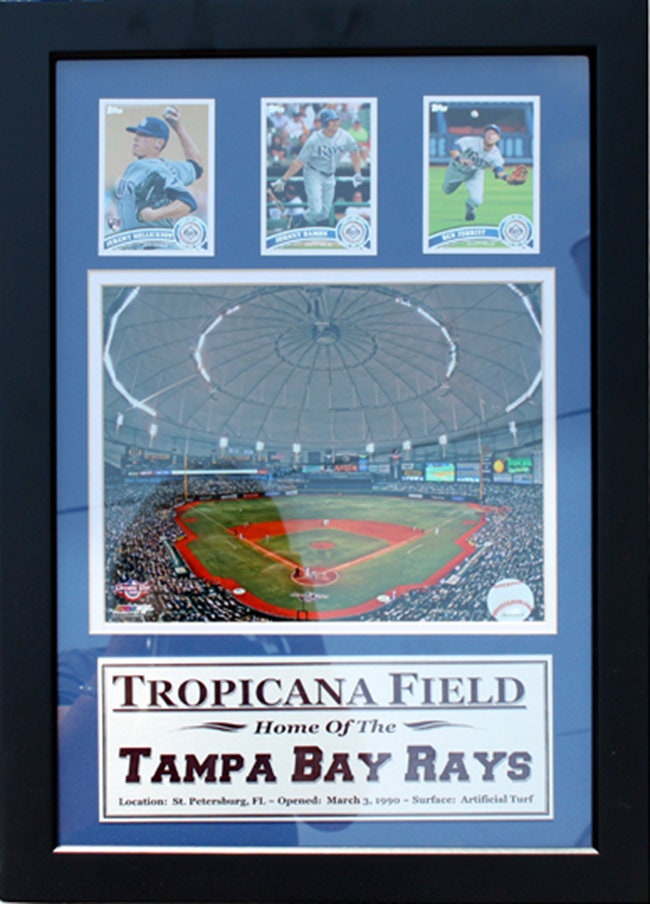 12x18 Three Card Frame - Tampa Bay Rays