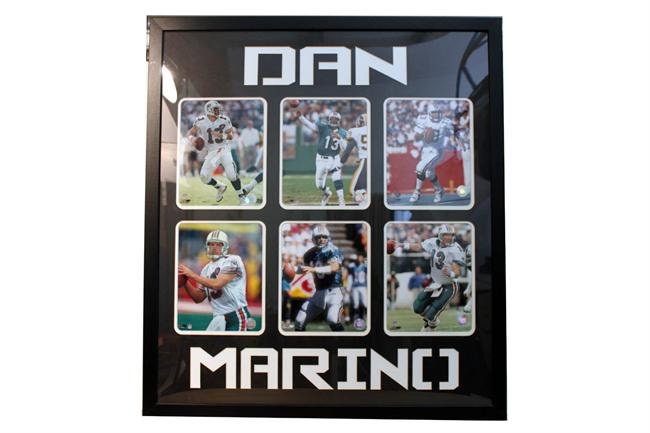 30x34 Six Photo Collage Frame - Dan Marino Miami Dolphins