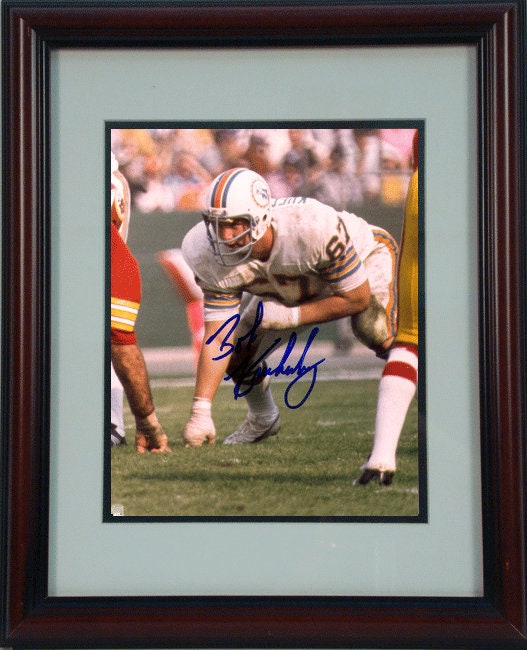 11x14 Autograph Frame - Bob Kuechenberg Miami Dolphins