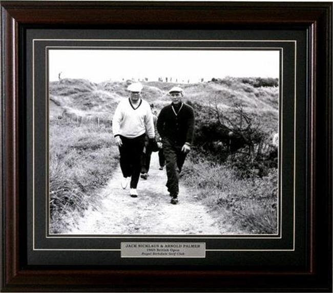 11x14 Deluxe Frame - Jack Nicklaus and Arnold Palmer BW