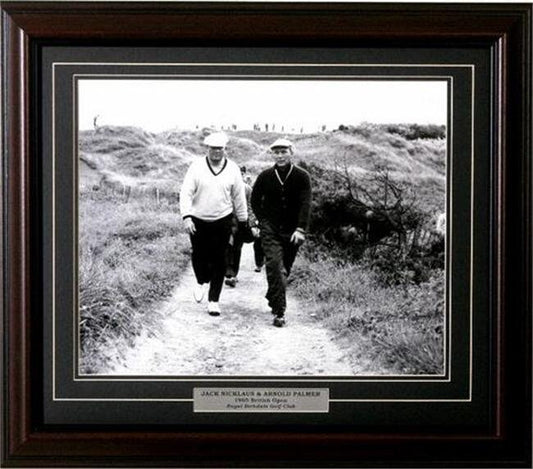11x14 Deluxe Frame - Jack Nicklaus and Arnold Palmer BW