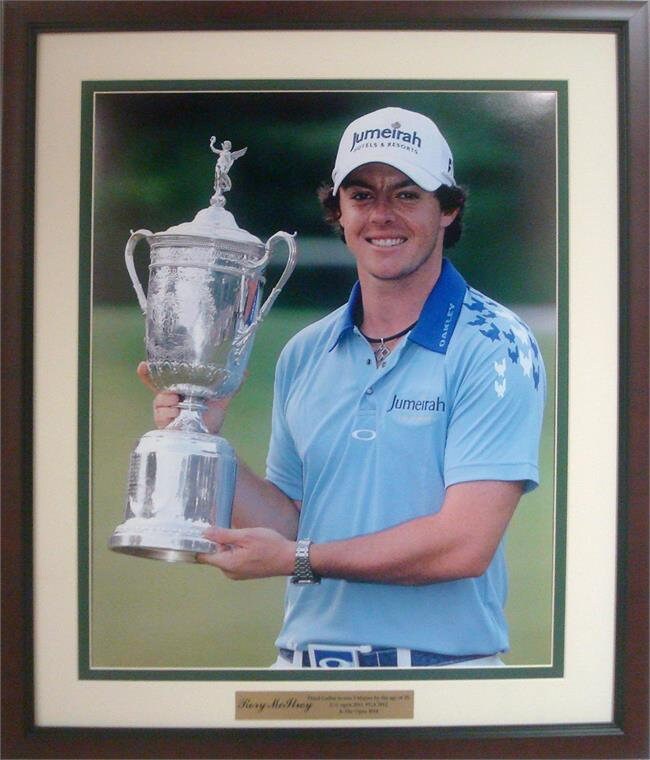 20x24 Custom Frame - Rory Mcilroy Trophy