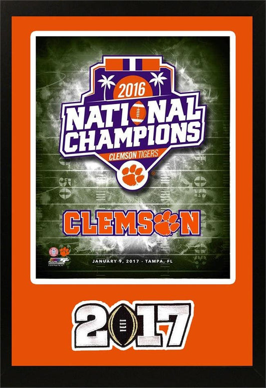11x14 Patch Frame - 2016 National Champions Clemson Alternate