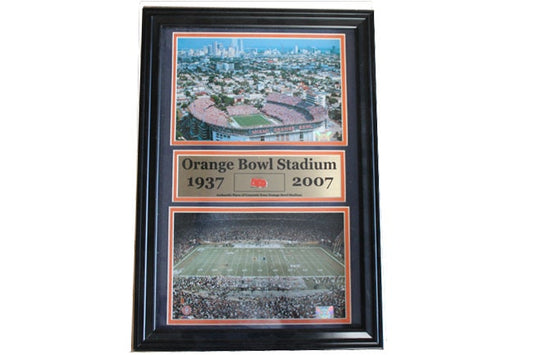 12x18 Game Used Frame - University of Miami