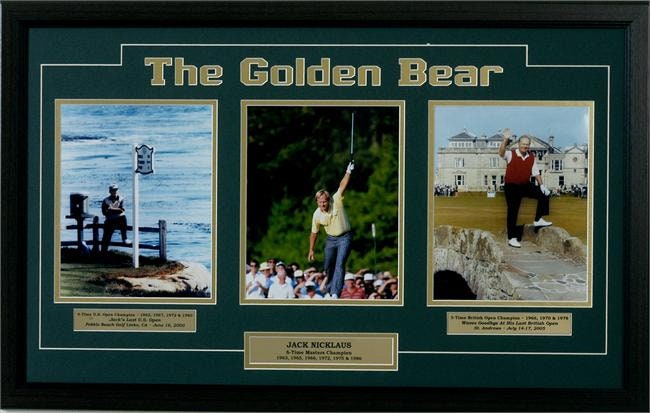 15x35 Three Photo Frame - Jack Nicklaus