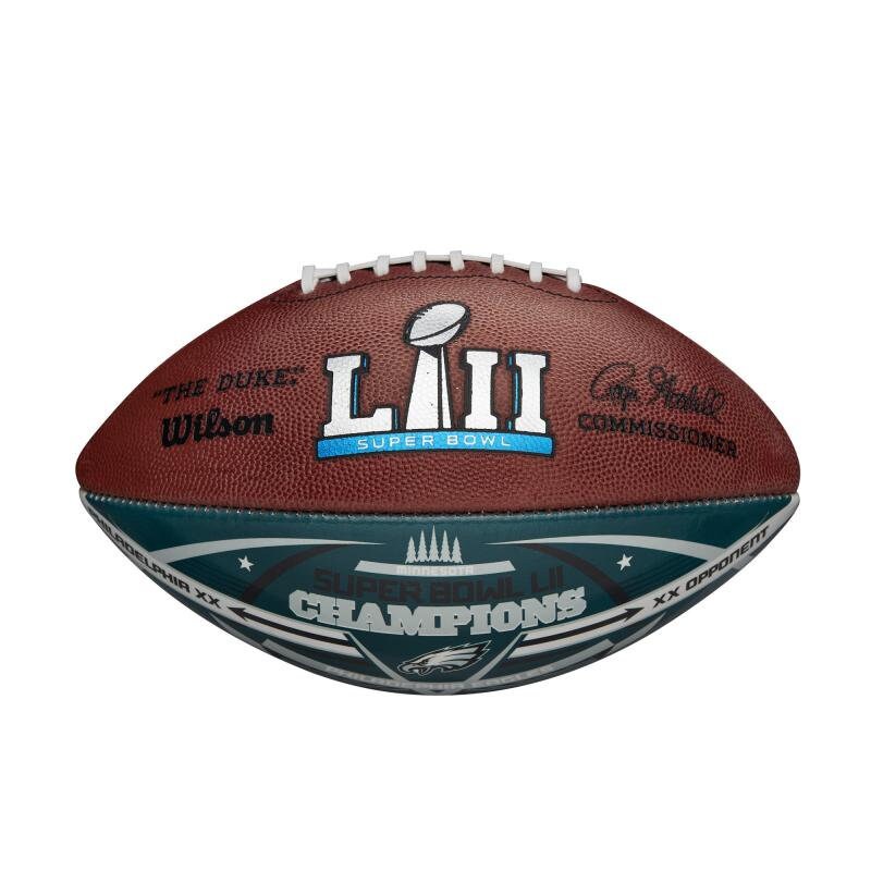Eagles Super Bowl 52 Champions Commemorative Color Football