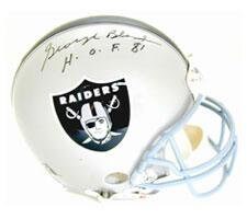 George Blanda Autographed Oakland Raiders Pro Line Helmet by Riddell signed "HOF 81"