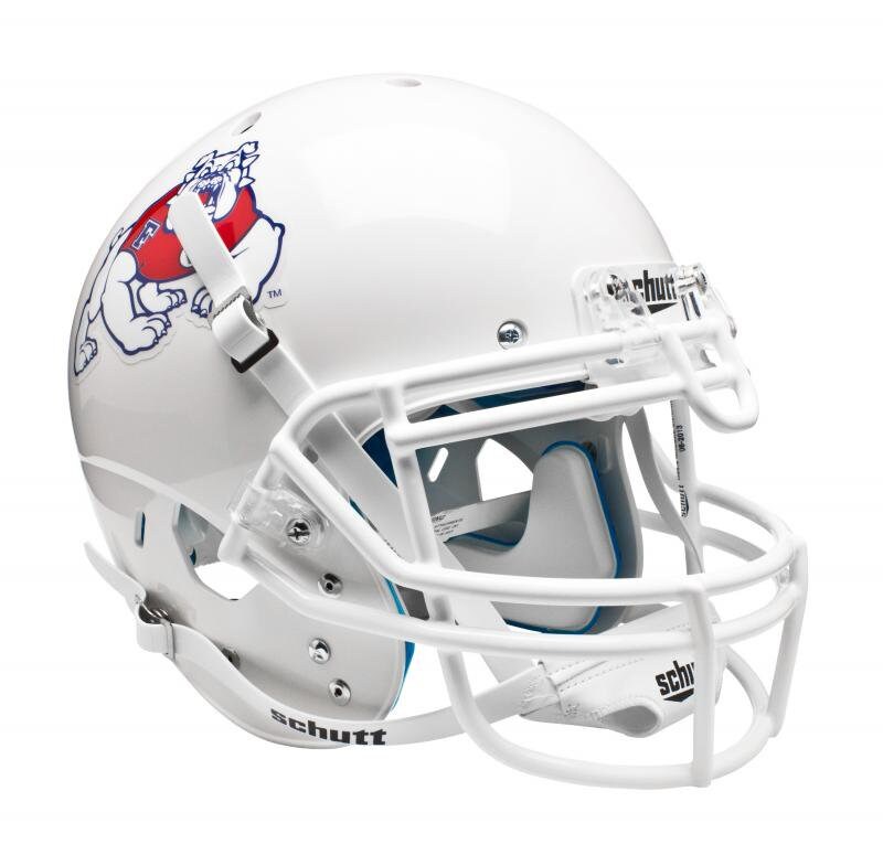 Fresno State White Helmet Authentic by Schutt