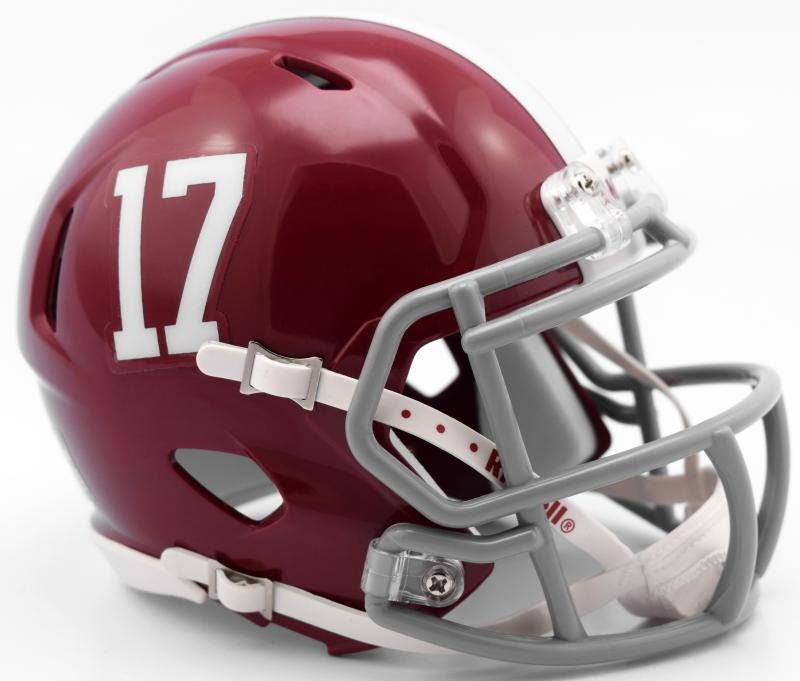 Alabama Crimson Tide #17 College Speed Helmet by Riddell