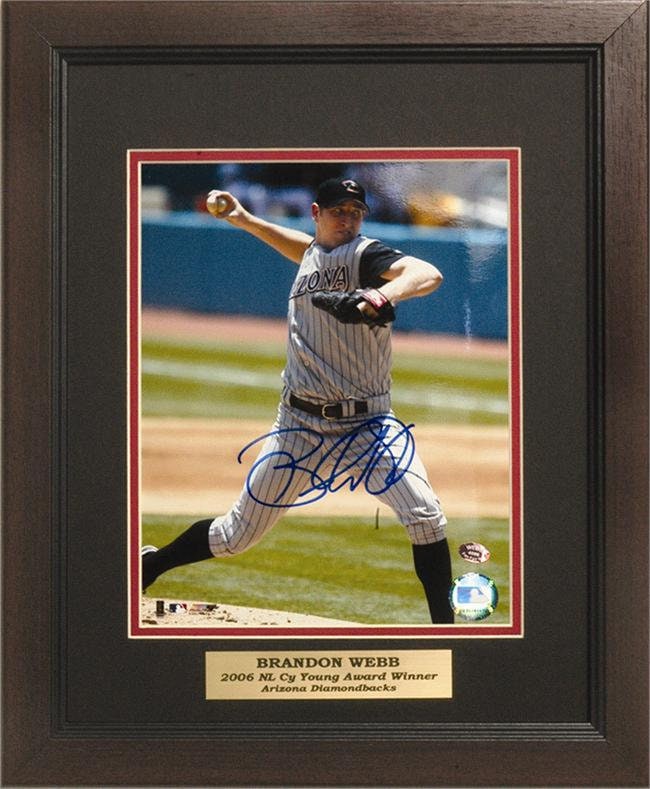 11x14 Autograph Frame - Brandon Webb Arizona Diamondbacks