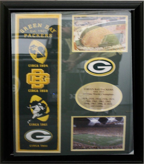 30x34 Suede Frame - Green Bay Packers