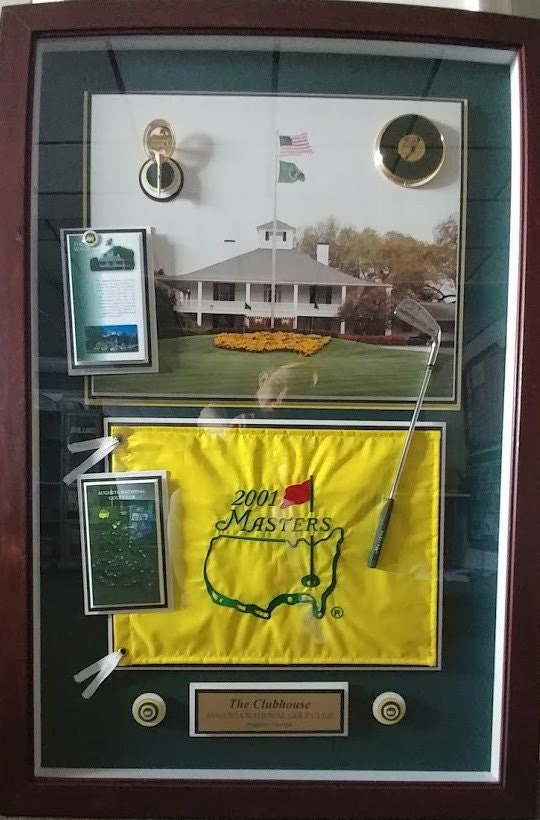 2001 The Masters Flag - Showing Club House In Augusta, GA