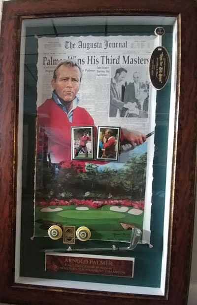 Palmer wins his 3rd masters title! Shadowbox History Frame