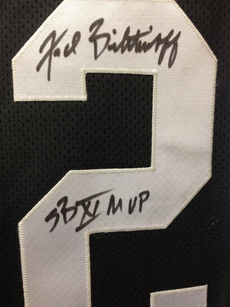 Fred Biletnikoff Autographed Authentic Oakland Raiders Old Style Black Jersey signed "SB XI MVP"