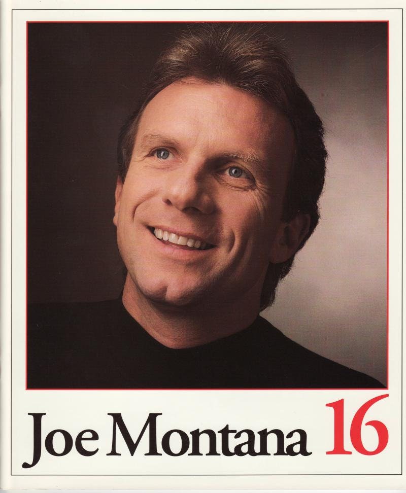 Joe Montana Autographed 16 Retirement Book