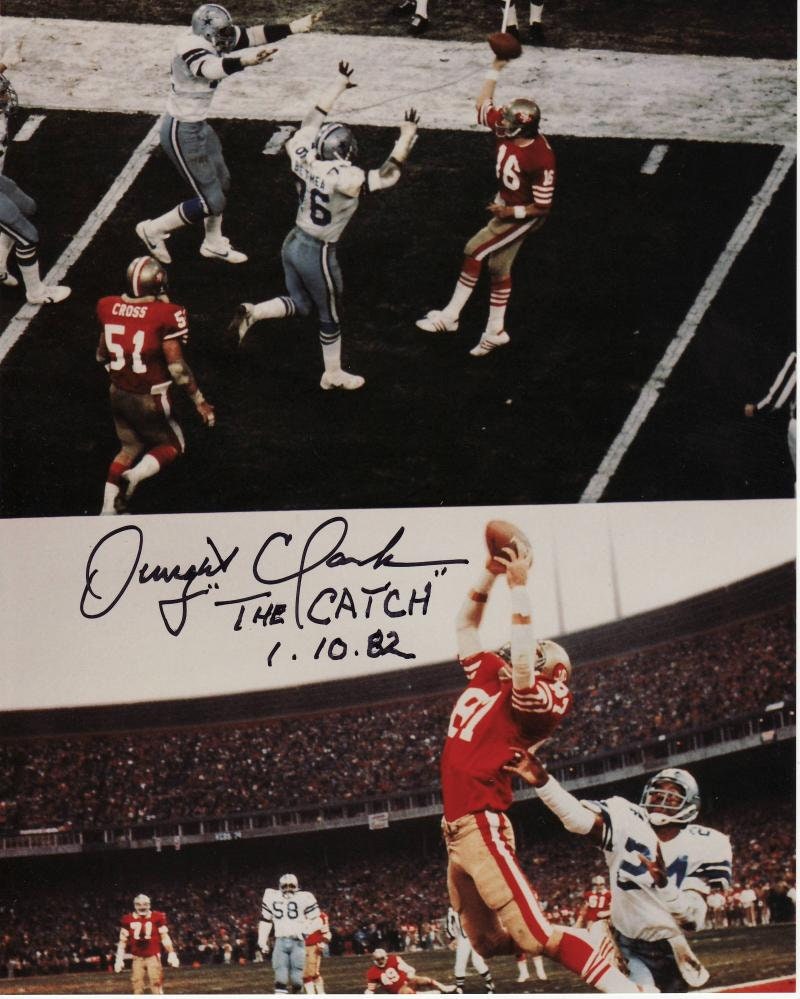 Dwight Clark Autographed Photo of The Catch 49ers 16x20#1130