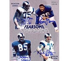 Los Angeles Rams Fearsome Foursome Autographed Photo  8x10 #244