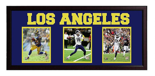 18x30 Triple Frame - Los Angeles Rams