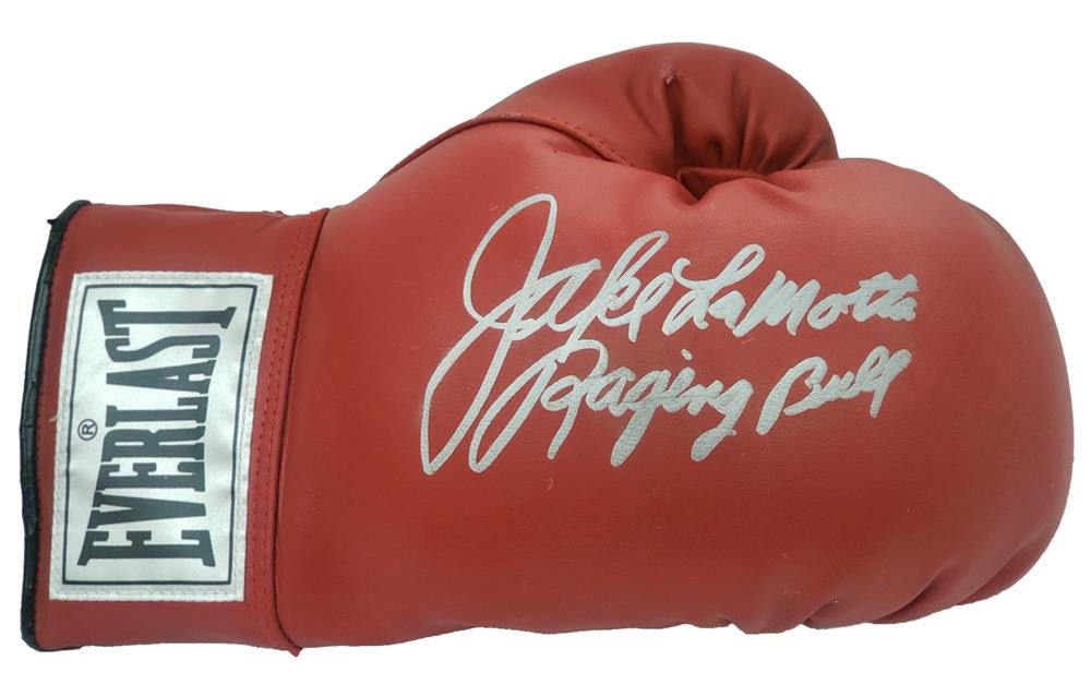 Jake LaMotta Autographed Hand Signed Boxing Glove