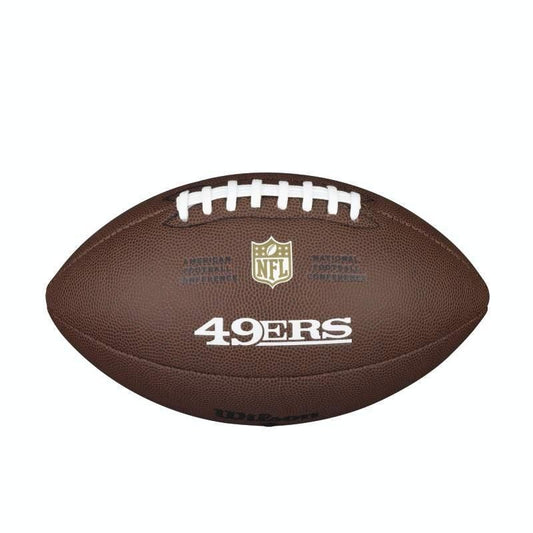 San Francisco 49ers Team Logo Composite NFL Football by Wilson