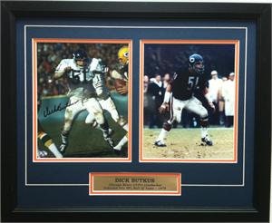12x18 Autographed Frame - Dick Butkus Chicago Bears