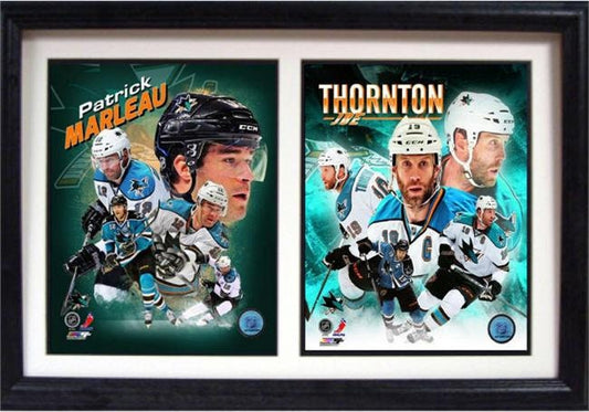 12X18 Double Frame - San Jose Sharks Dynamic Duo