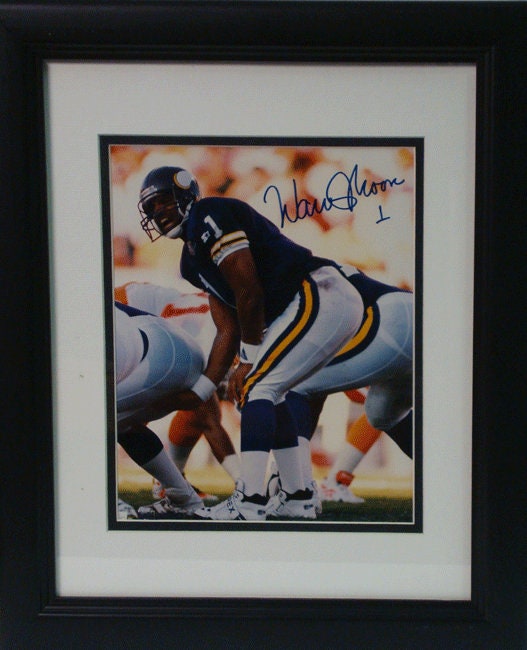 11x14 Autographed Frame - Warren Moon Minnesota Vikings