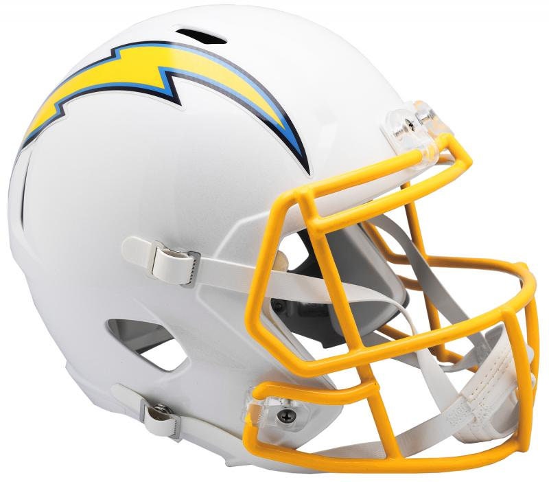 Chargers Replica Speed Helmet