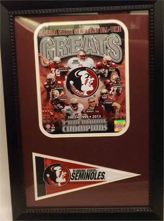 12x18 Pennant Frame - Florida State Greats