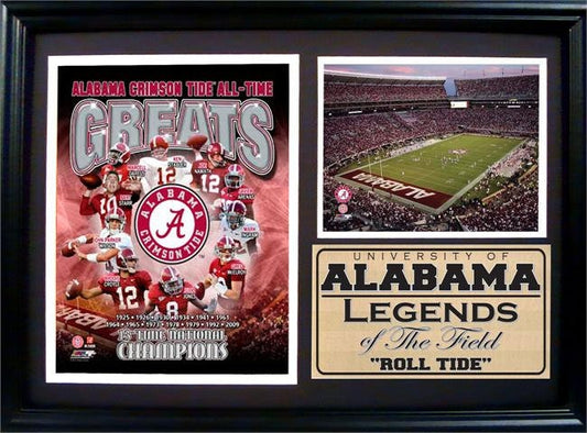 12x18 Photo Stat Frame - Alabama Greats