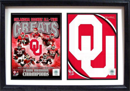 12x18 Double Frame - University of Oklahoma Greats