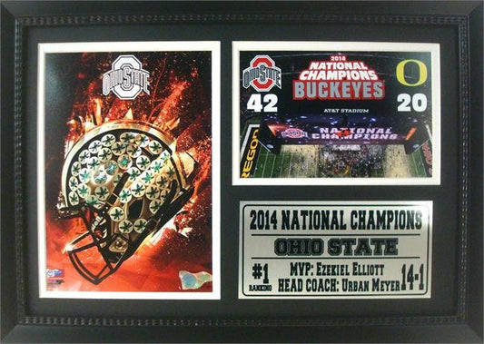 12x18 Photo Stat Frame - Ohio State 2014 National Champions