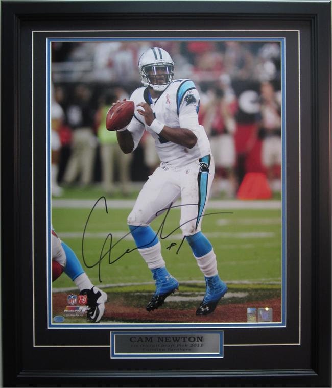 20x24 Autograph Frame - Cam Newton Carolina Panthers