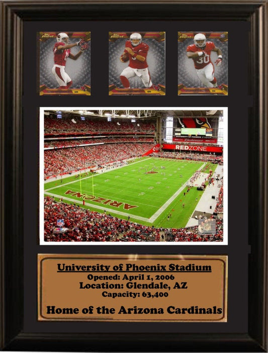 12X18 Three Card Frame - Arizona Cardinals