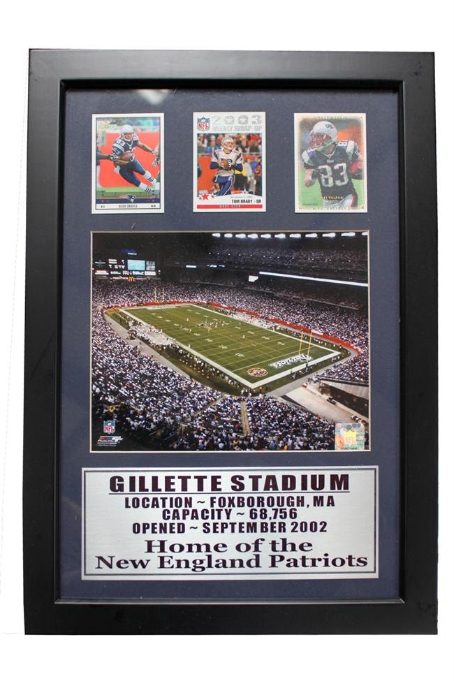 12x18 3 Card Frame - New England Patriots
