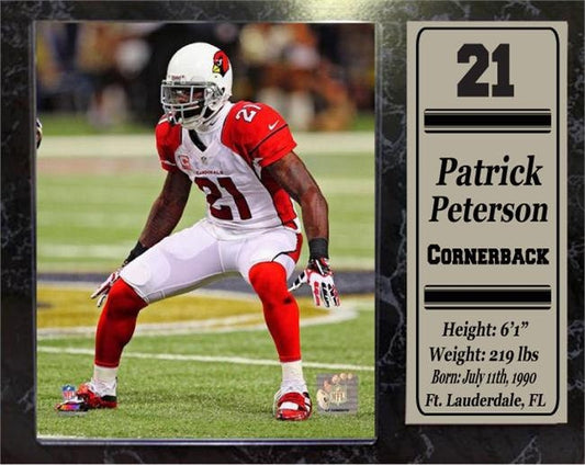 12x15 Stat Plaque - Patrick Peterson Arizona Cardinals