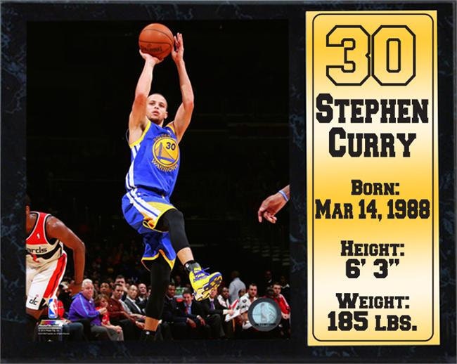 12X15 Stat Plaque - Stephen Curry Golden State Warriors