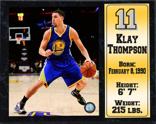 12x15 Stat Plaque - Klay Thompson Golden State Warriors